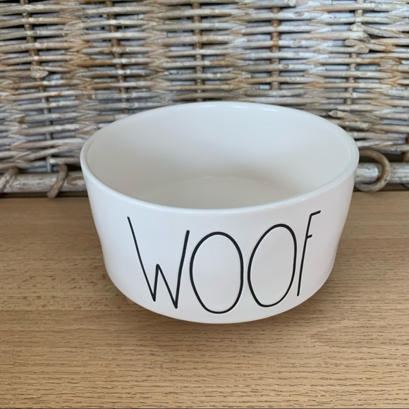 Rae Dunn Woof dog feeding bowl - Picture 1 of 4